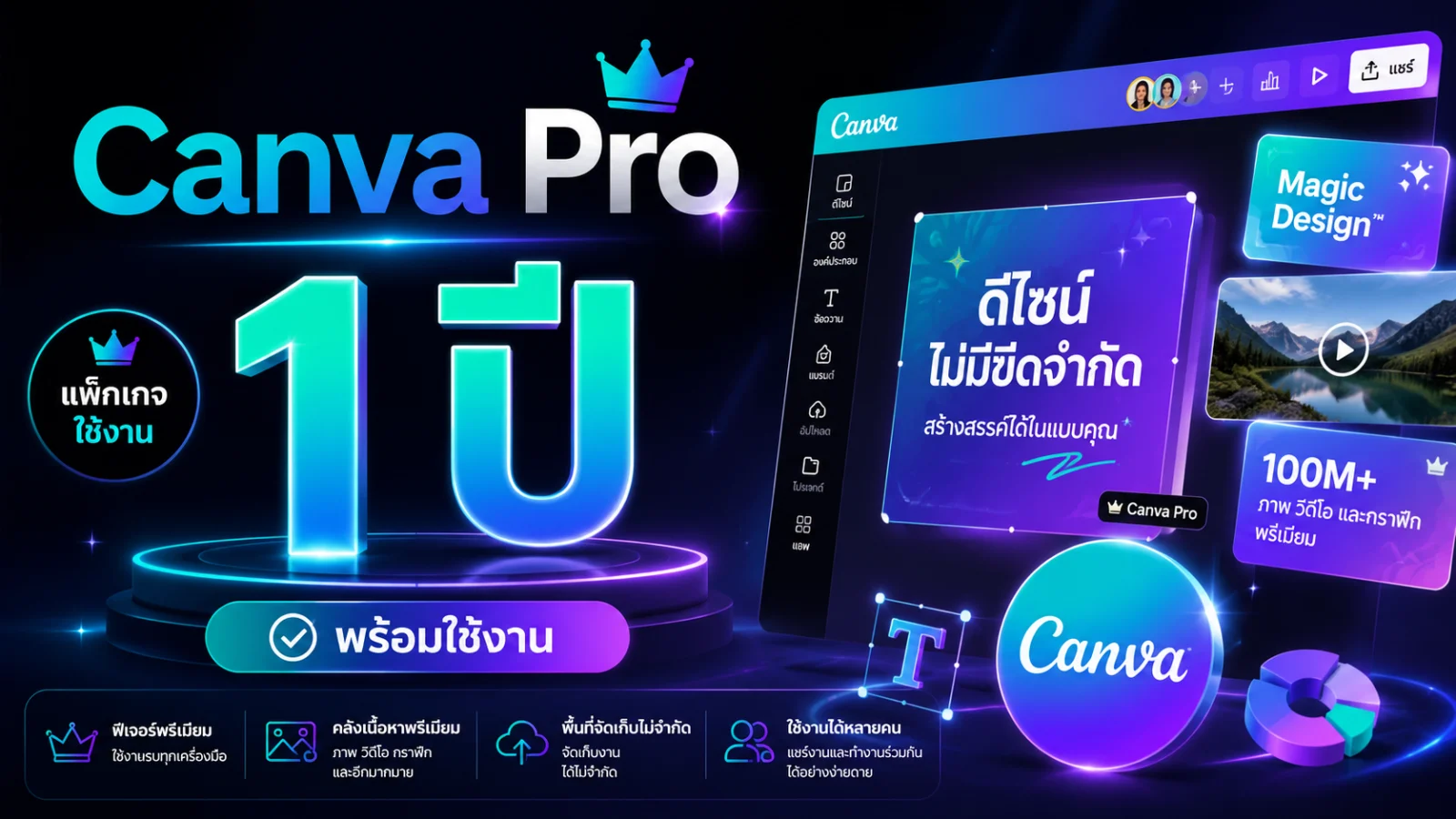 Canva Pro 1 ปี